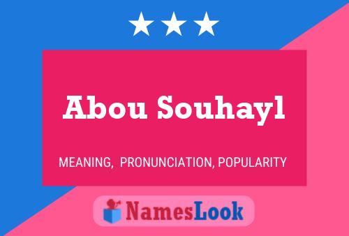 Affiche de nom Abou Souhayl