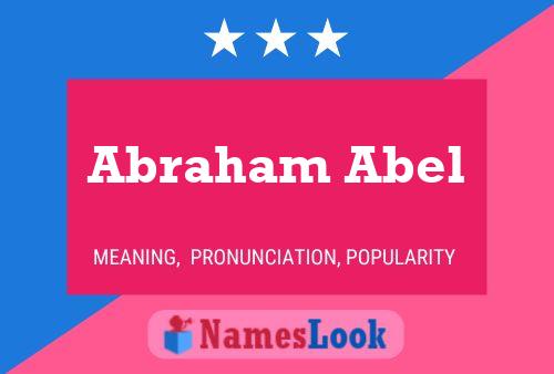 Affiche de nom Abraham Abel