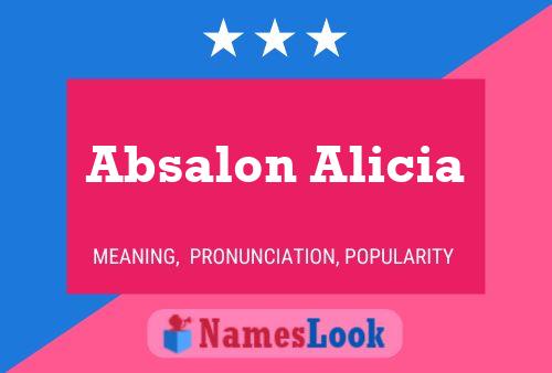 Affiche de nom Absalon Alicia