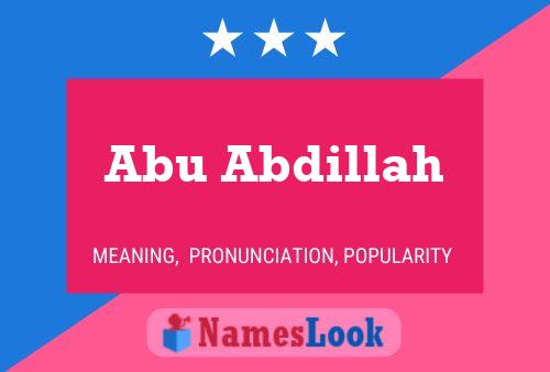 Affiche de nom Abu Abdillah