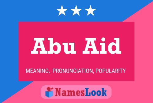 Affiche de nom Abu Aid