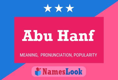 Affiche de nom Abu Hanf