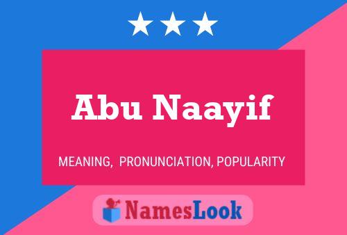 Affiche de nom Abu Naayif