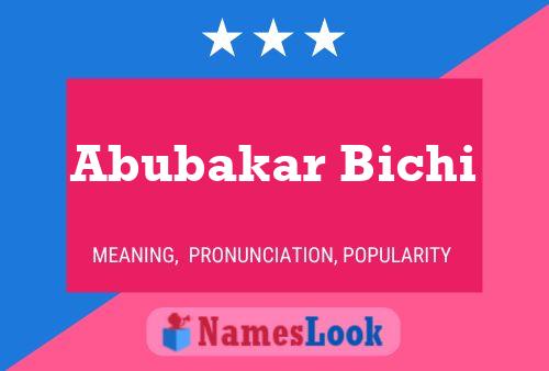 Affiche de nom Abubakar Bichi