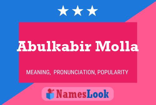 Affiche de nom Abulkabir Molla