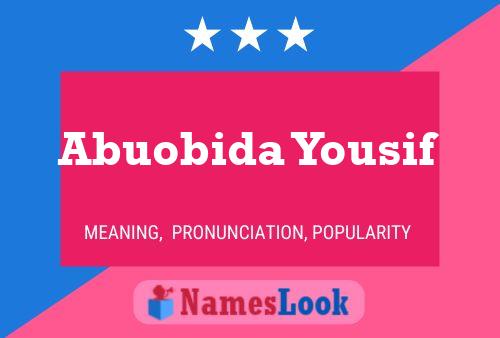 Affiche de nom Abuobida Yousif