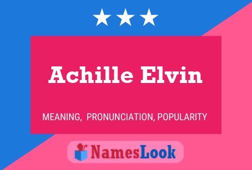 Affiche de nom Achille Elvin