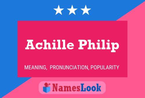 Affiche de nom Achille Philip