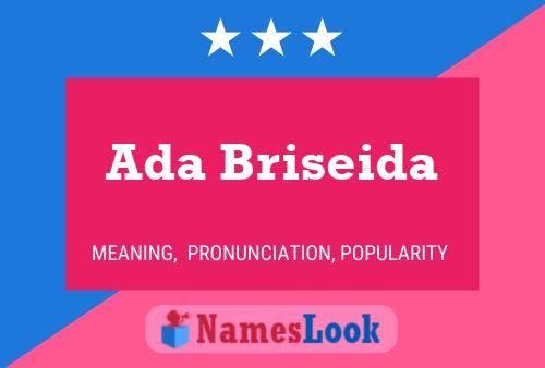 Affiche de nom Ada Briseida