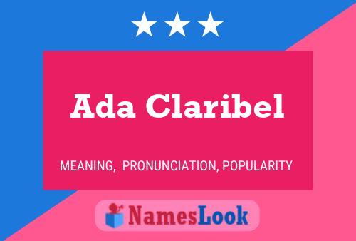 Affiche de nom Ada Claribel