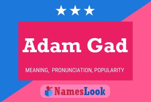 Affiche de nom Adam Gad