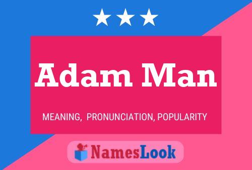 Affiche de nom Adam Man