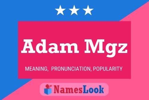 Affiche de nom Adam Mgz