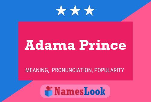 Affiche de nom Adama Prince