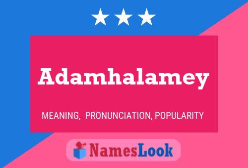 Affiche de nom Adamhalamey