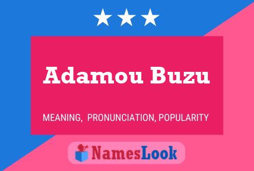 Affiche de nom Adamou Buzu