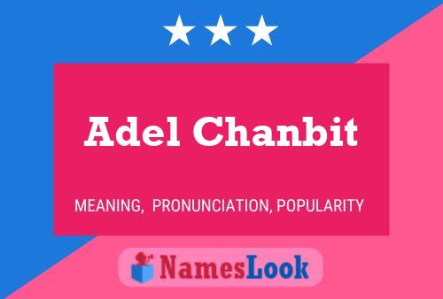 Affiche de nom Adel Chanbit