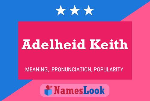 Affiche de nom Adelheid Keith