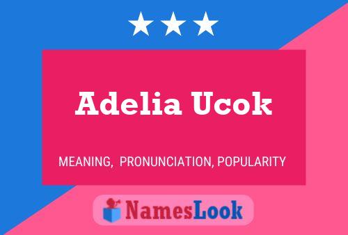 Affiche de nom Adelia Ucok