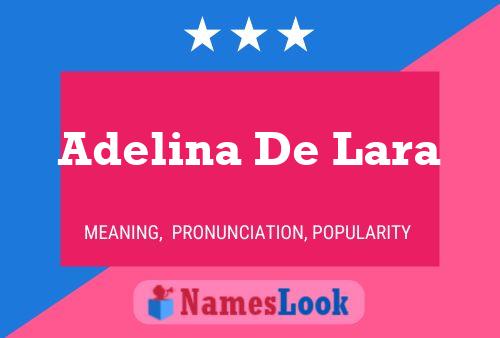 Affiche de nom Adelina De Lara