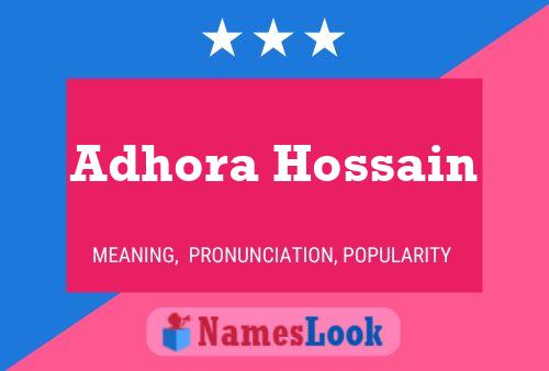 Affiche de nom Adhora Hossain