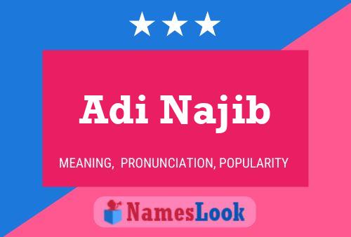 Affiche de nom Adi Najib