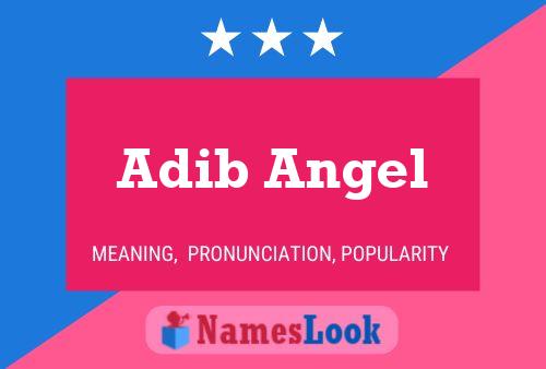 Affiche de nom Adib Angel