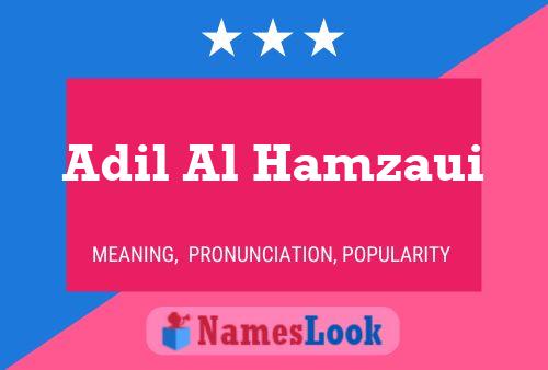 Affiche de nom Adil Al Hamzaui