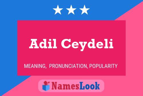 Affiche de nom Adil Ceydeli