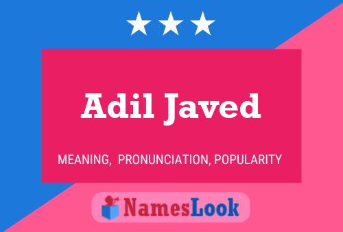 Affiche de nom Adil Javed