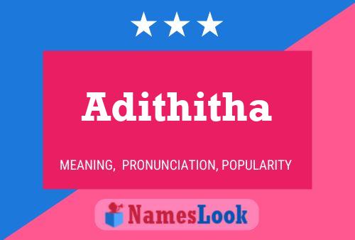 Affiche de nom Adithitha