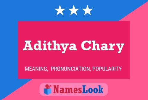 Affiche de nom Adithya Chary