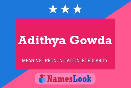 Affiche de nom Adithya Gowda