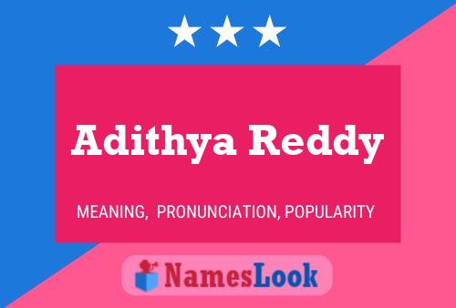 Affiche de nom Adithya Reddy