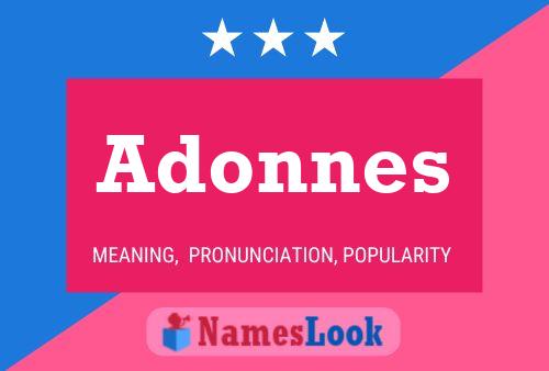 Affiche de nom Adonnes