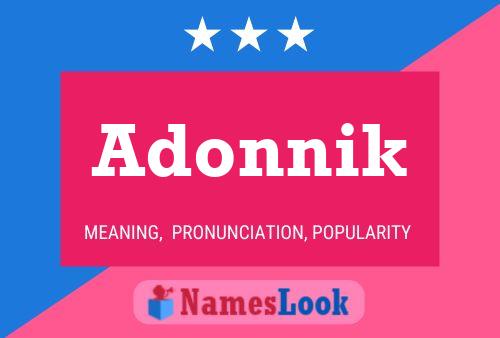 Affiche de nom Adonnik