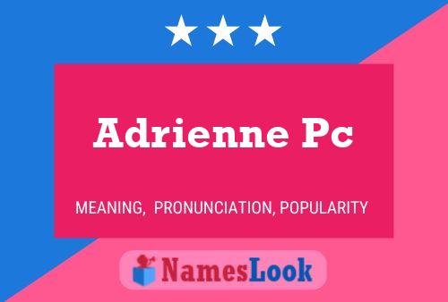 Affiche de nom Adrienne Pc