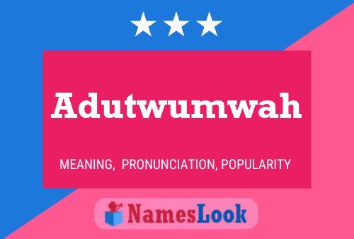 Affiche de nom Adutwumwah