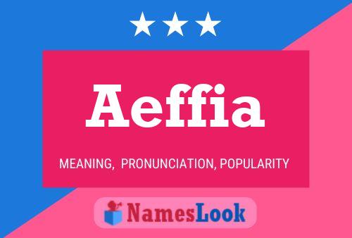 Affiche de nom Aeffia