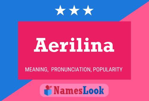 Affiche de nom Aerilina