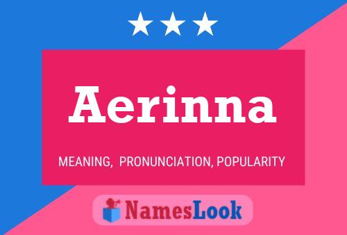 Affiche de nom Aerinna