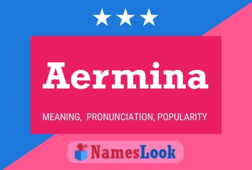 Affiche de nom Aermina