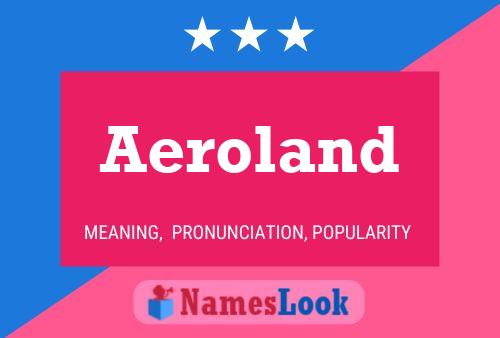 Affiche de nom Aeroland