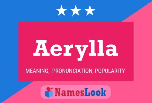 Affiche de nom Aerylla