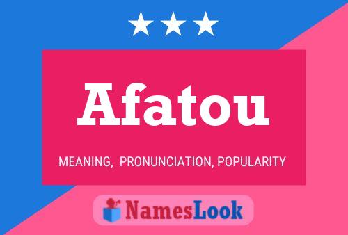 Affiche de nom Afatou