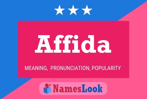 Affiche de nom Affida