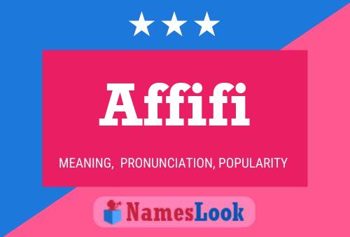 Affiche de nom Affifi