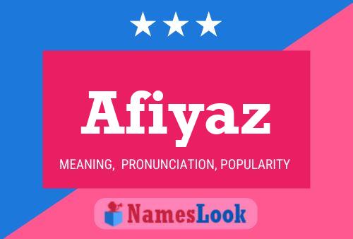 Affiche de nom Afiyaz