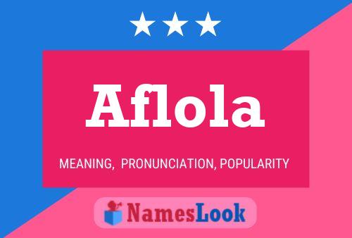 Affiche de nom Aflola