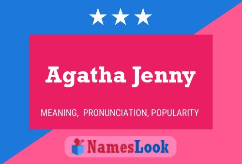 Affiche de nom Agatha Jenny